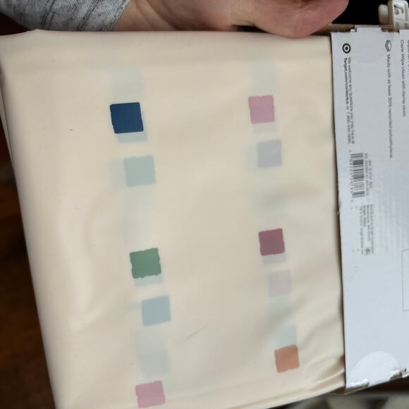 Room Essentials Shower Curtain With Rings Cream White Floral 13 Piece PEVA - Picture 6 of 6